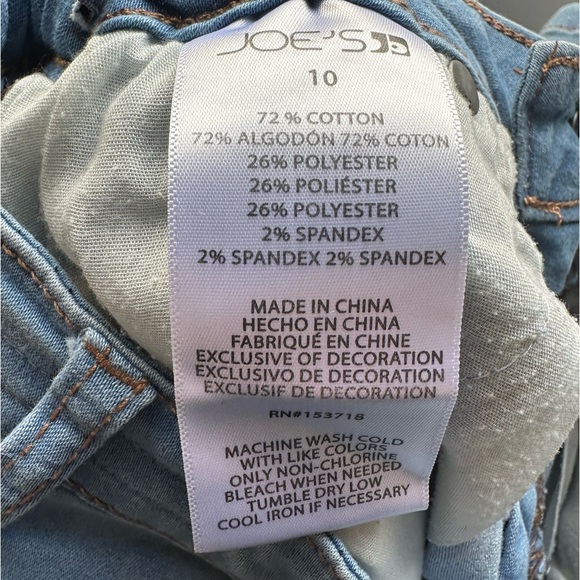 Joe’s Jeans Kids Lightwash Knee Length Soft Stretchy Shorts Size 10 EUC - Picture 5 of 7